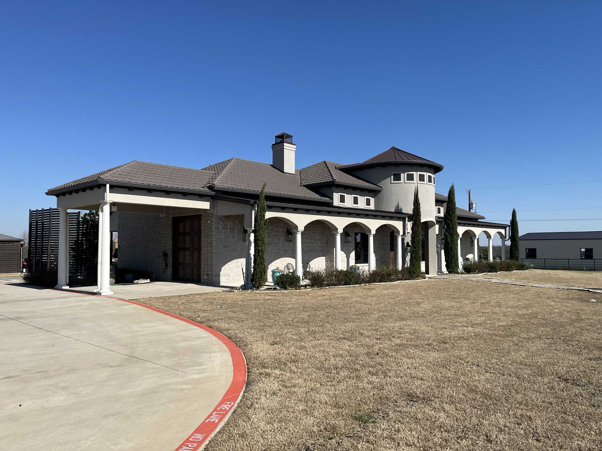 pop-up market at the winery